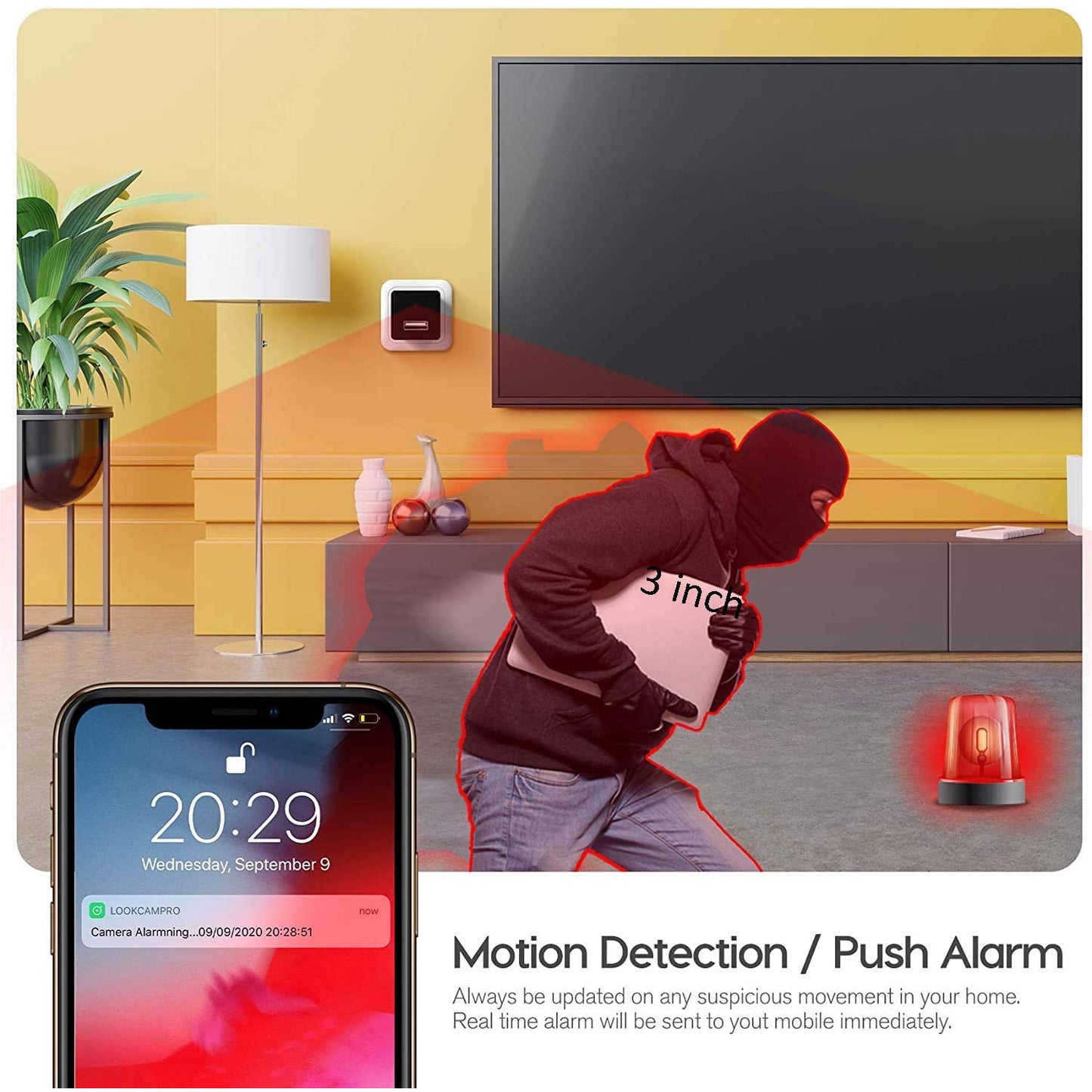 Hidden Camera with Night Vision - USB Wall Charger