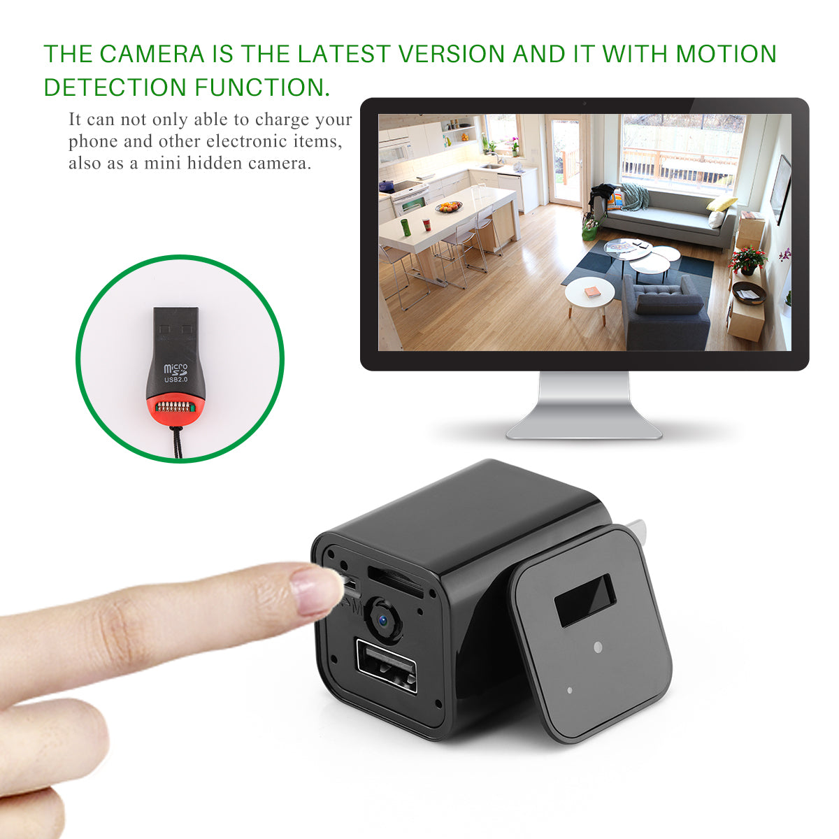 Hidden Camera - USB Wall Charger
