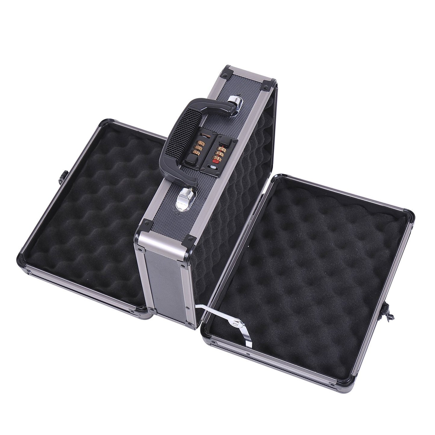 Double-Sided Locking Hard Pistol Handgun Case